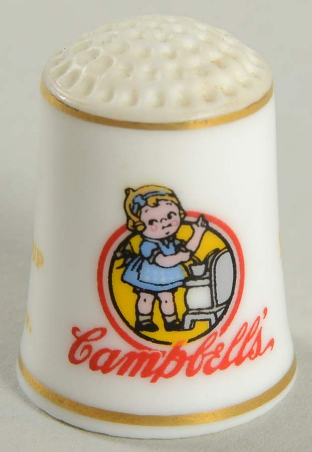 Country Store Thimbles Campbells' Soup - No Box by Franklin Mint-1