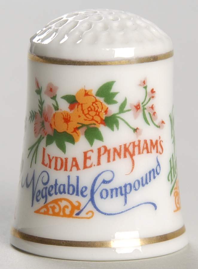 Country Store Thimbles Lydia E. Pinkham's Vegetable Compound - No Box by Franklin Mint-1