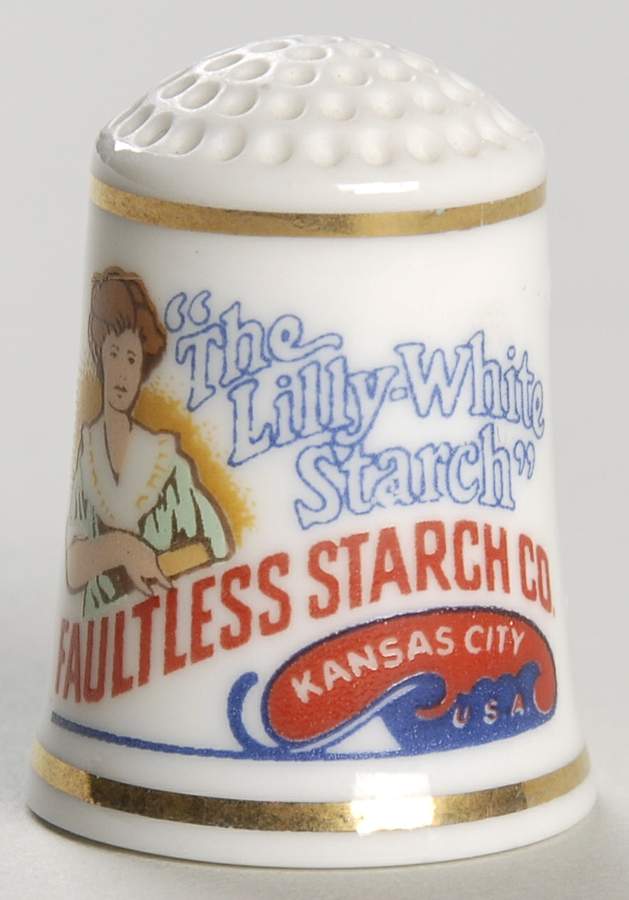 Country Store Thimbles Faultless Starch Co. - No Box by Franklin Mint-1