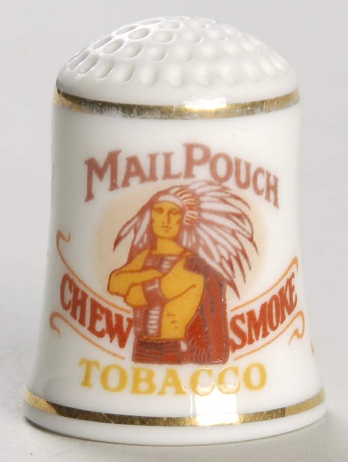 Country Store Thimbles Mail Pouch Tobacco - No Box by Franklin Mint-1