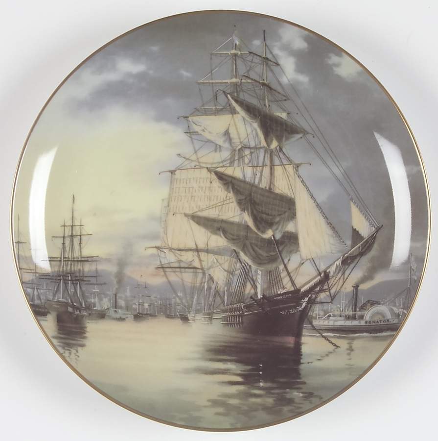Great Clipper Ships Flying Cloud - Boxed by Franklin Mint-1