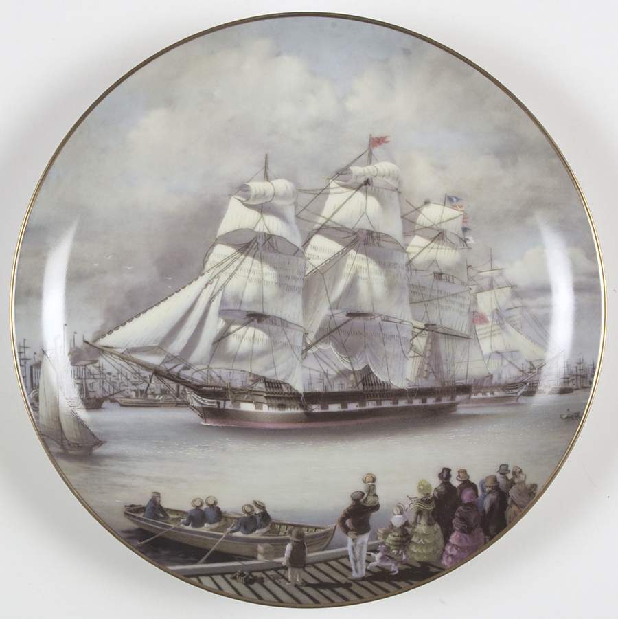 Great Clipper Ships Marco Polo - No Box by Franklin Mint-1