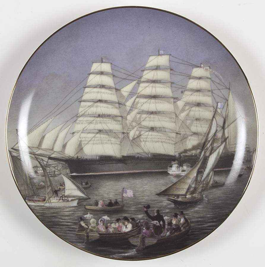 Great Clipper Ships Great Republic - No Box by Franklin Mint-1