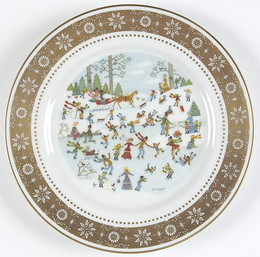 Hometown Memories Skating Party - No Box by Franklin Mint-1