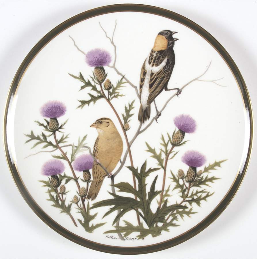 Songbirds of the World Bobolink - Boxed by Franklin Mint-1