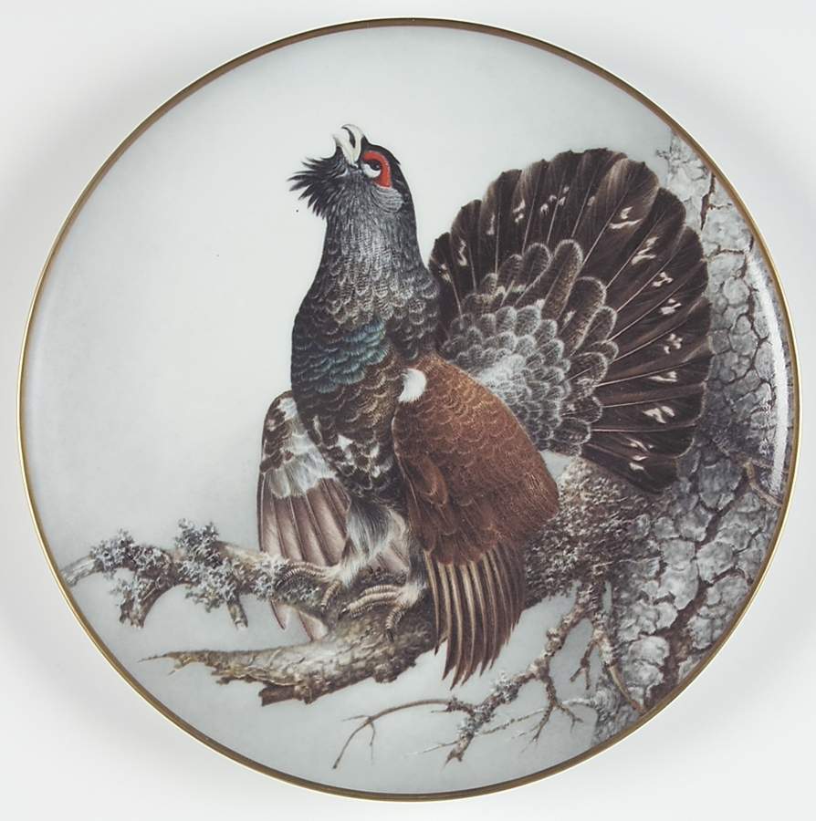 Wild Birds of the World Capercaillie  - No Box by Franklin Mint-1