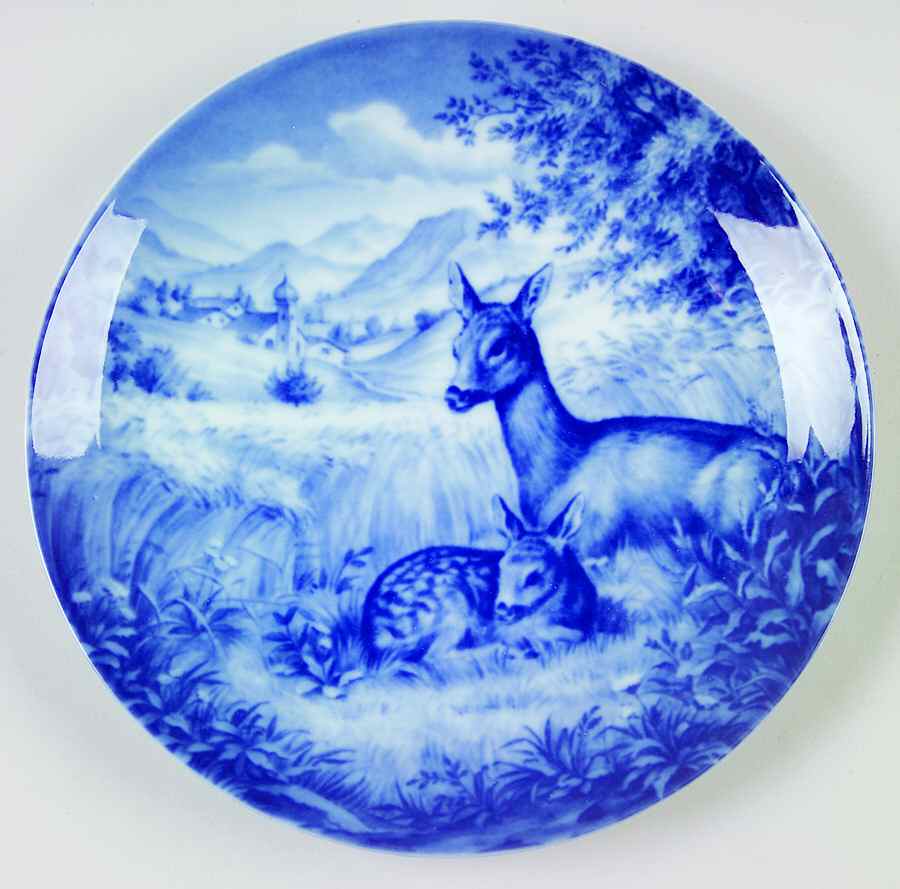 Mother's Day Plate Doe And Fawn - Boxed by Furstenberg-1