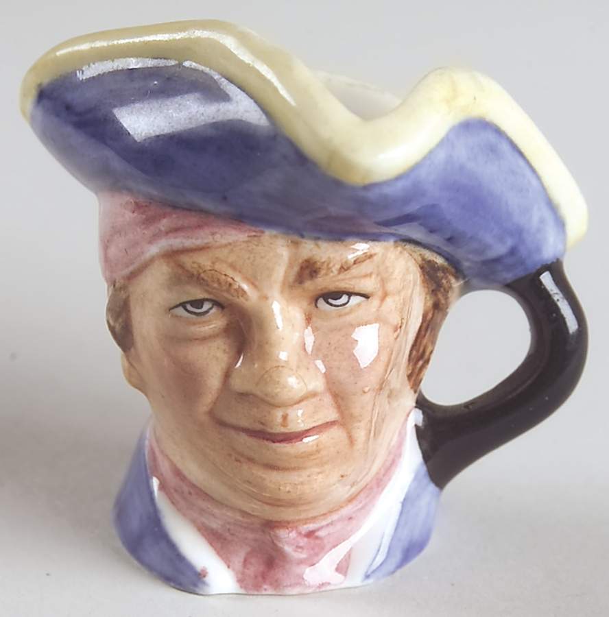 Mini Character Jugs Long John Silver - Boxed by Franklin Mint-1
