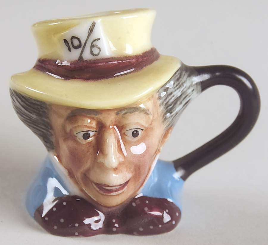 Mini Character Jugs Mad Hatter - No Box by Franklin Mint-1