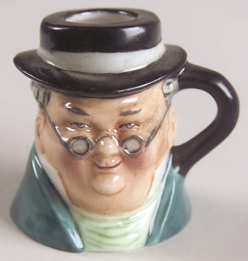 Mini Character Jugs Mr. Pickwick - No Box by Franklin Mint-1