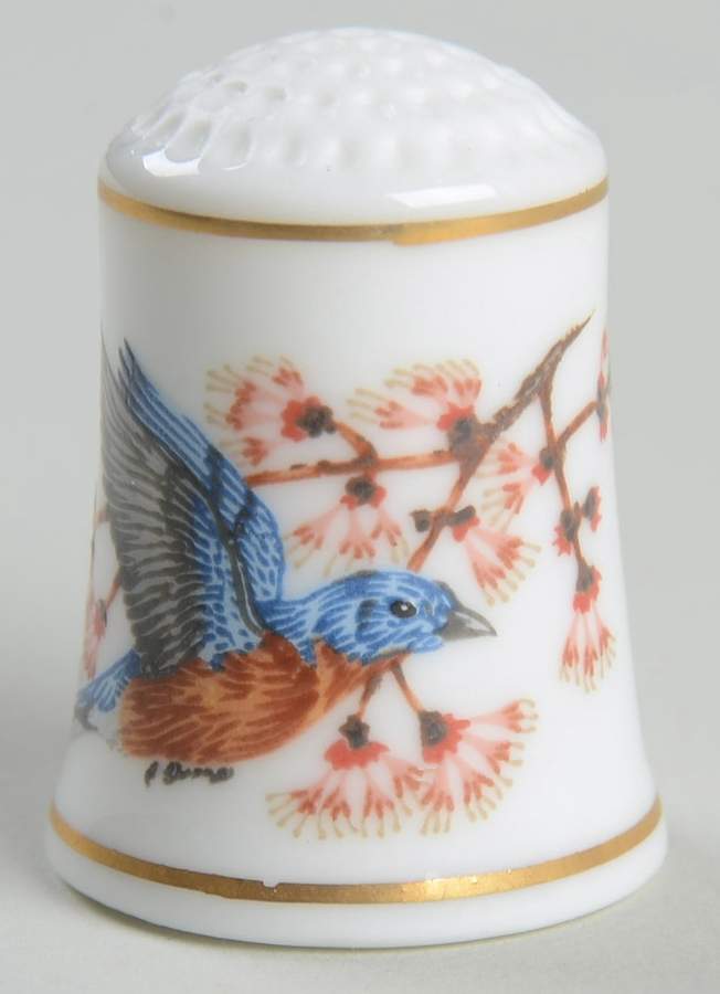 Songbirds of The World-Thimbles Redstart - No Box by Franklin Mint-1