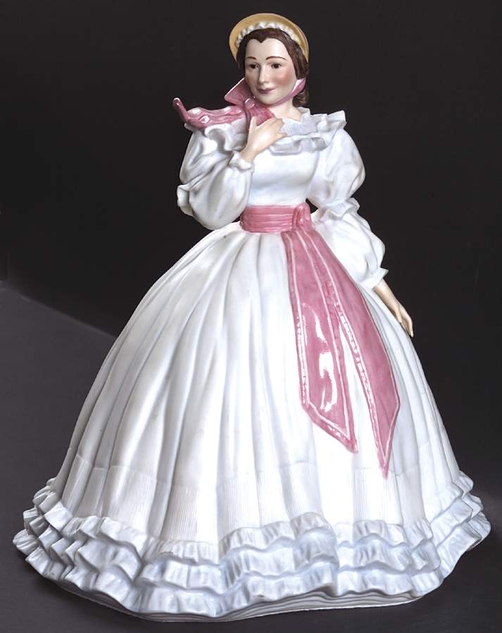 Gone with The Wind Olivida De Haviland-Melanie Wilkes - No Box by Franklin Mint-1