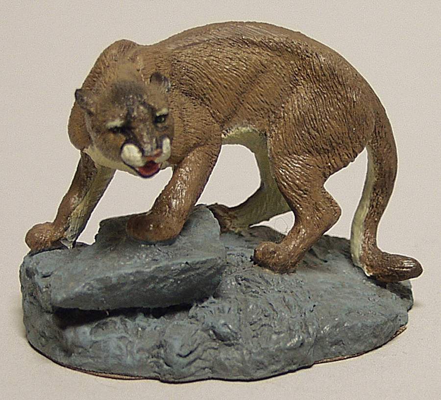 Wildlife Preserservation Cougar - No Box by Franklin Mint-1