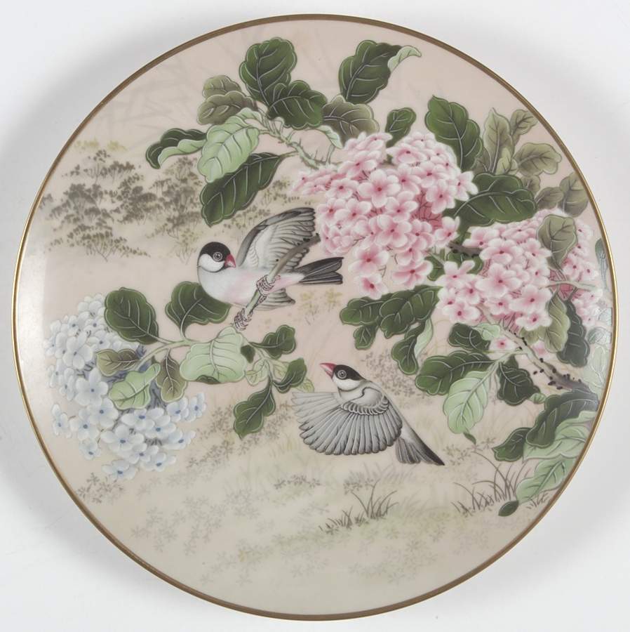 Birds & Flowers-Cathay Pure Brightness - No Box by Franklin Mint-1