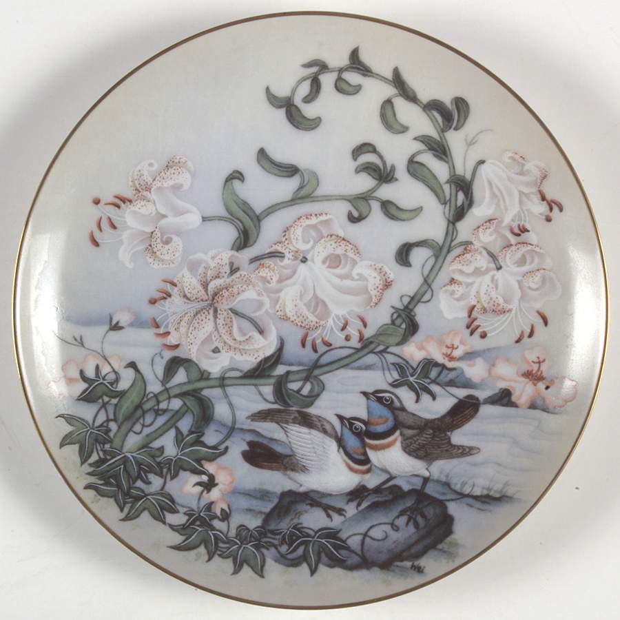 Birds & Flowers-Cathay Limit Of Heat - No Box by Franklin Mint-1
