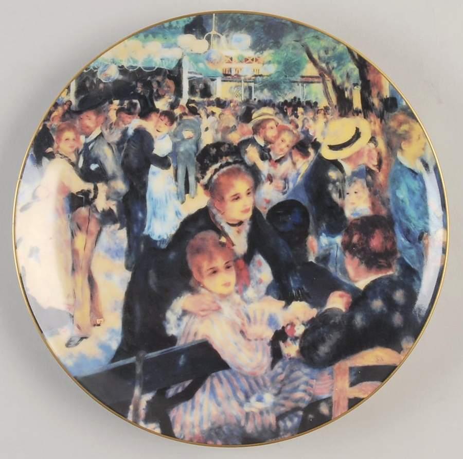 The Masterpieces of Impressionism Le Moulin De La Galette-Renoir - No Box by Franklin Mint-1