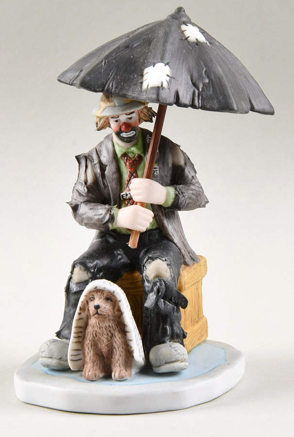 Emmett Kelly Jr Miniature Take Good Care Of Her - Boxed by Flambro-1