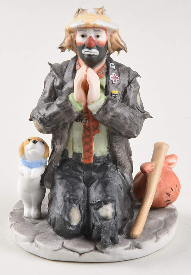 Emmett Kelly Jr Miniature Amen - Boxed by Flambro-1