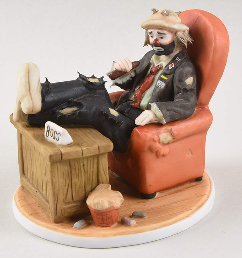 Emmett Kelly Jr Miniature Big Boss - No Box by Flambro-1