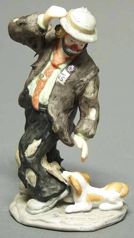 Emmett Kelly Jr Miniature Man's Best Friend - No Box by Flambro-1