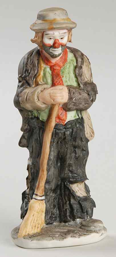 Emmett Kelly Jr Miniature Sweeping Up - Boxed by Flambro-1