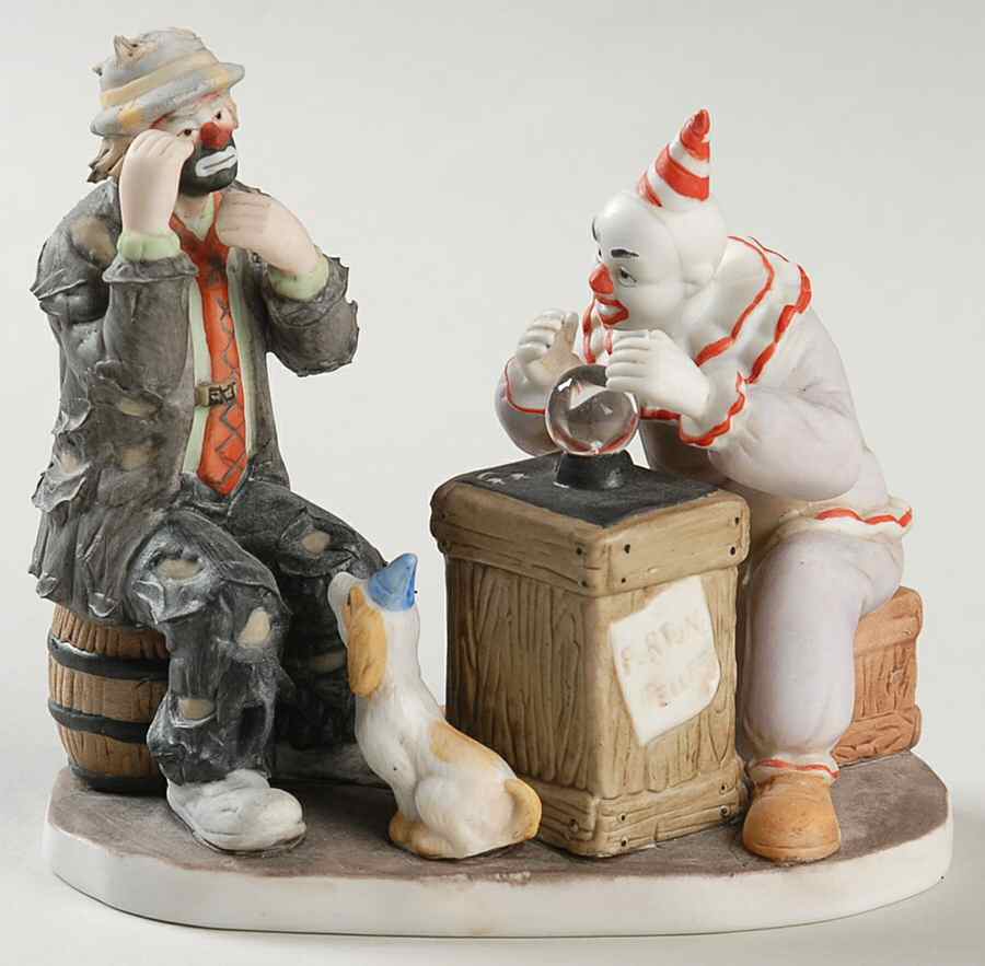 Emmett Kelly Jr Miniature Misfortune - Boxed by Flambro-1