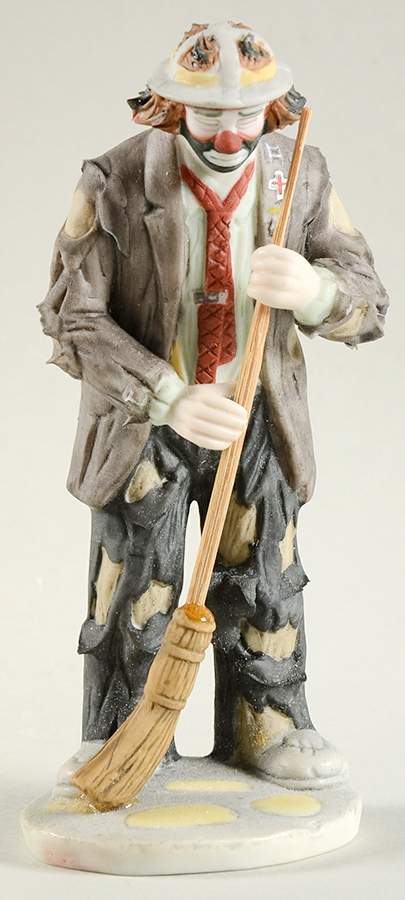 Emmett Kelly Jr Miniature Sweeping Up - Boxed by Flambro-1