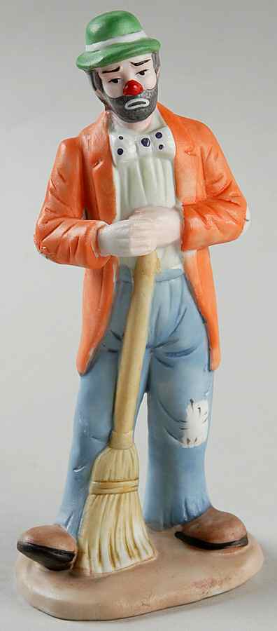 Emmett Kelly Jr Miniature Sweeping Up-Smooth - No Box by Flambro-1