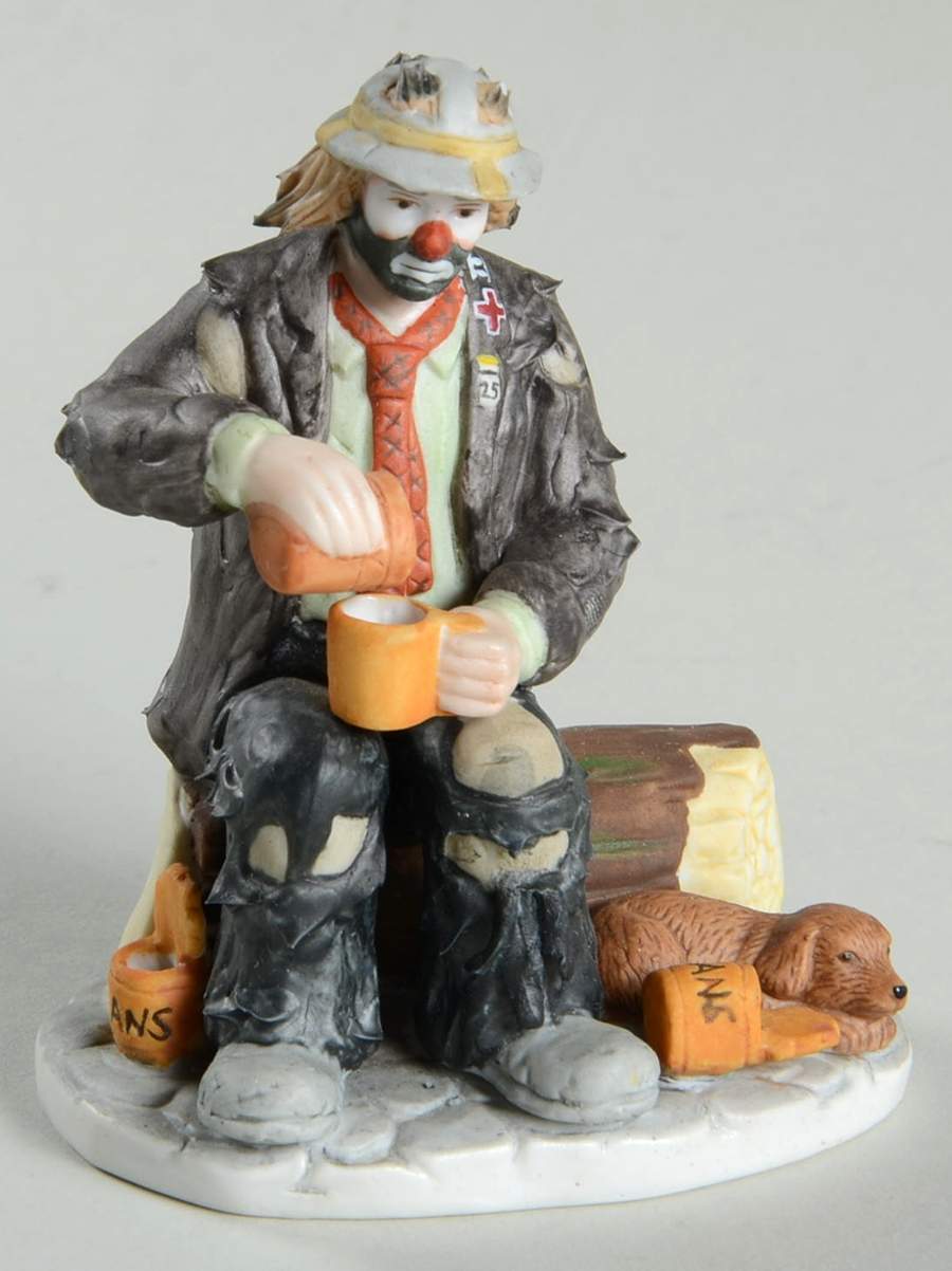 Emmett Kelly Jr Miniature Dining Out - No Box by Flambro-1