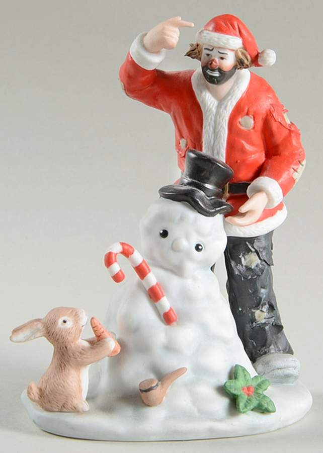 Emmett Kelly Jr Miniature Spirit Of Christmas Ix - No Box by Flambro-1