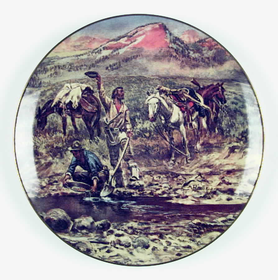 Charles Russell Western Series Discovery Of Last Chance Gulch - Boxed by Franciscan-1