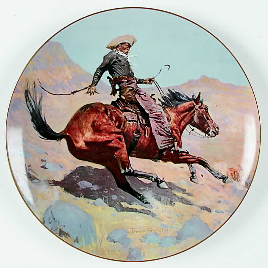 Frederic Remington Western Series The Cowboy - Boxed by Franciscan-1