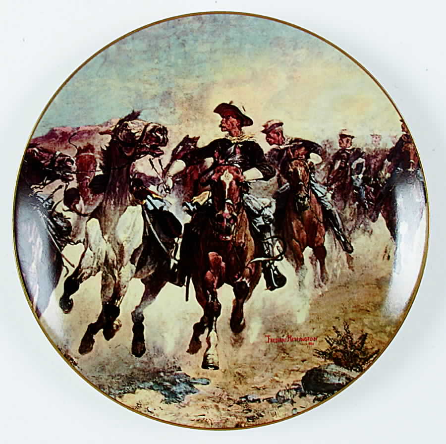 Frederic Remington Western Series Dismounted:The 4th Troopers Moving - Boxed by Franciscan-1