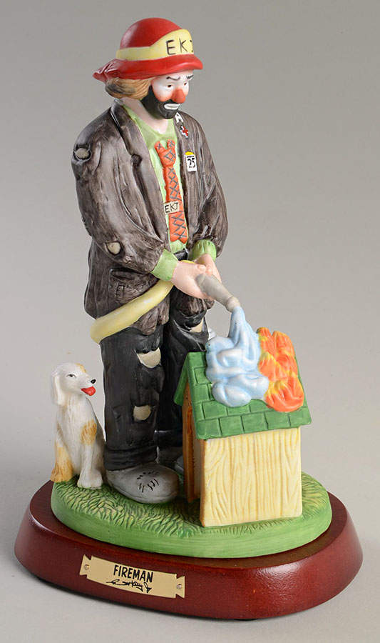 Emmett Kelly Jr-Professionals Fireman - No Box by Flambro-1