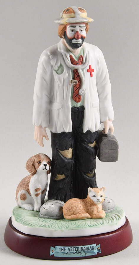Emmett Kelly Jr-Professionals Veterinarian - No Box by Flambro-1