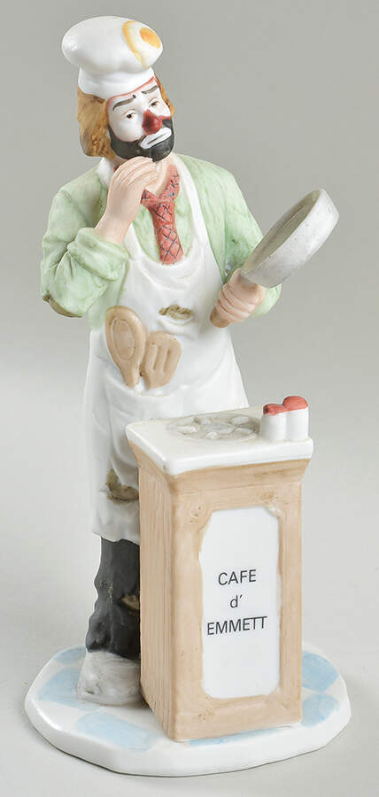 Emmett Kelly Jr-Professionals Chef-No Base - No Box Nb57a by Flambro-1