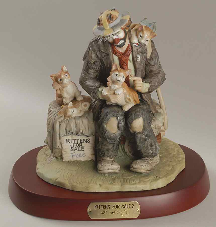 Emmett Kelly Jr-Professionals Kittens For Sale - No Box by Flambro-1