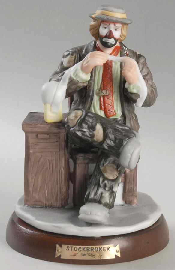 Emmett Kelly Jr-Professionals Stockbroker - No Box by Flambro-1