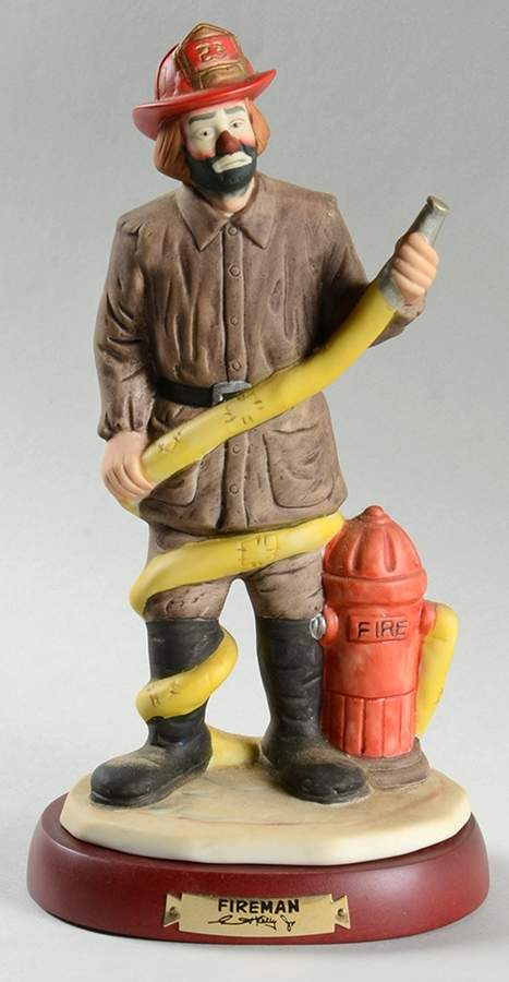 Emmett Kelly Jr-Professionals Fireman - No Box by Flambro-1