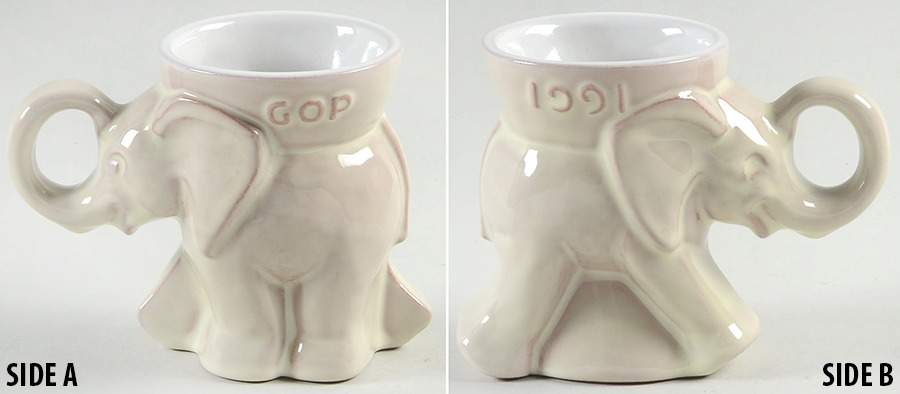 Political Mugs Republican-Gop 1991 Gop - No Box by Frankoma-1