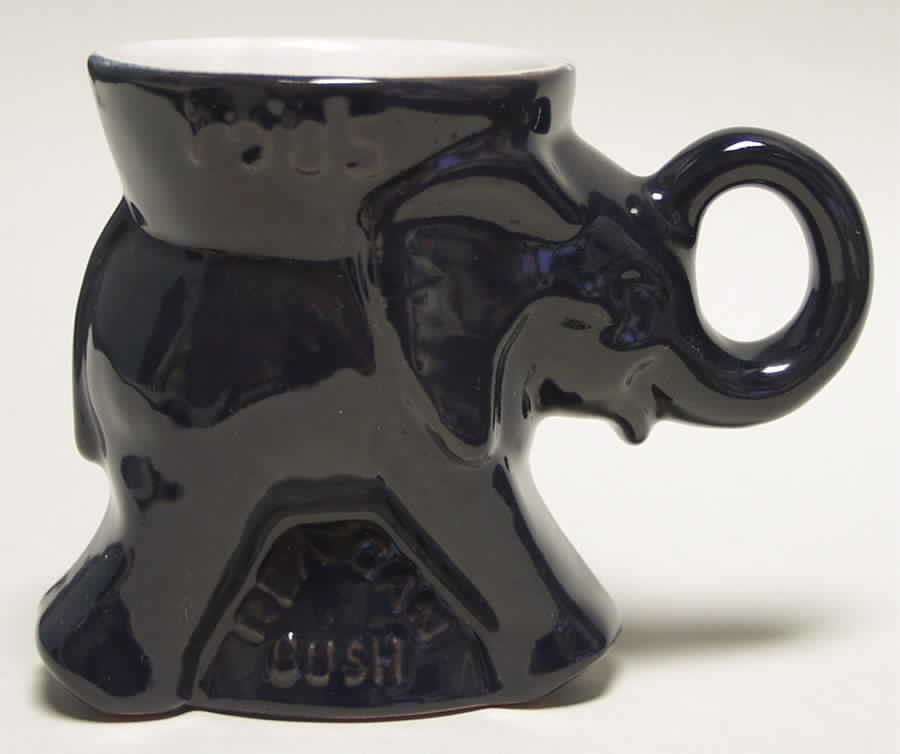 Political Mugs Republican-Gop 1985 Gop-Reagan/Bush - No Box by Frankoma-1