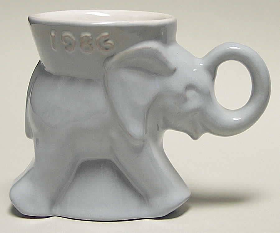 Political Mugs Republican-Gop 1986 Gop - No Box by Frankoma-1