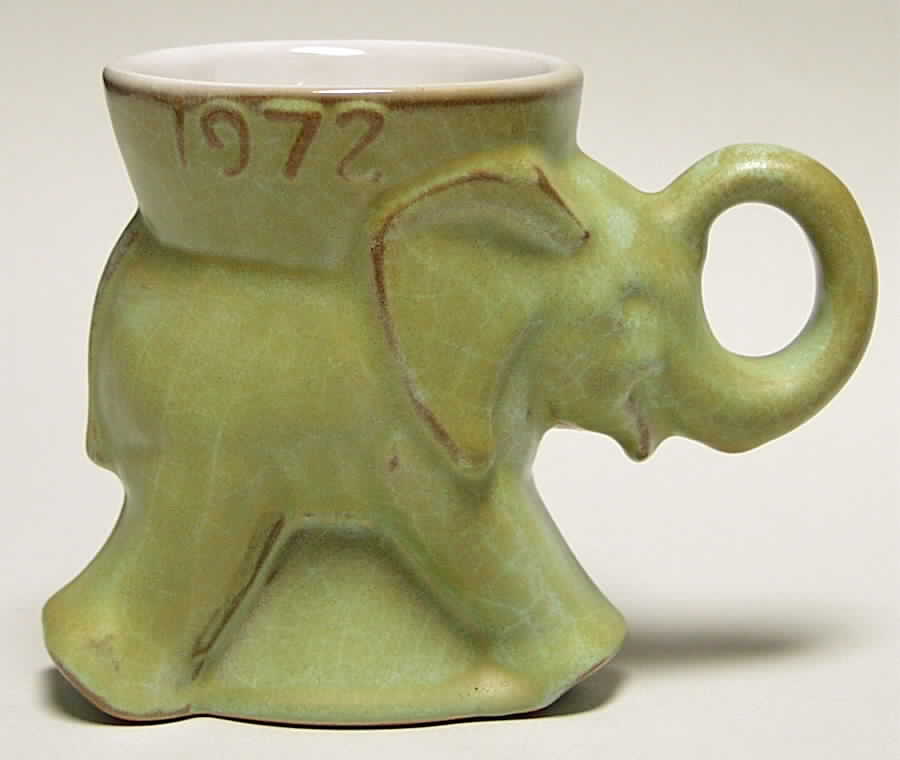 Political Mugs Republican-Gop 1972 Gop - No Box by Frankoma-1