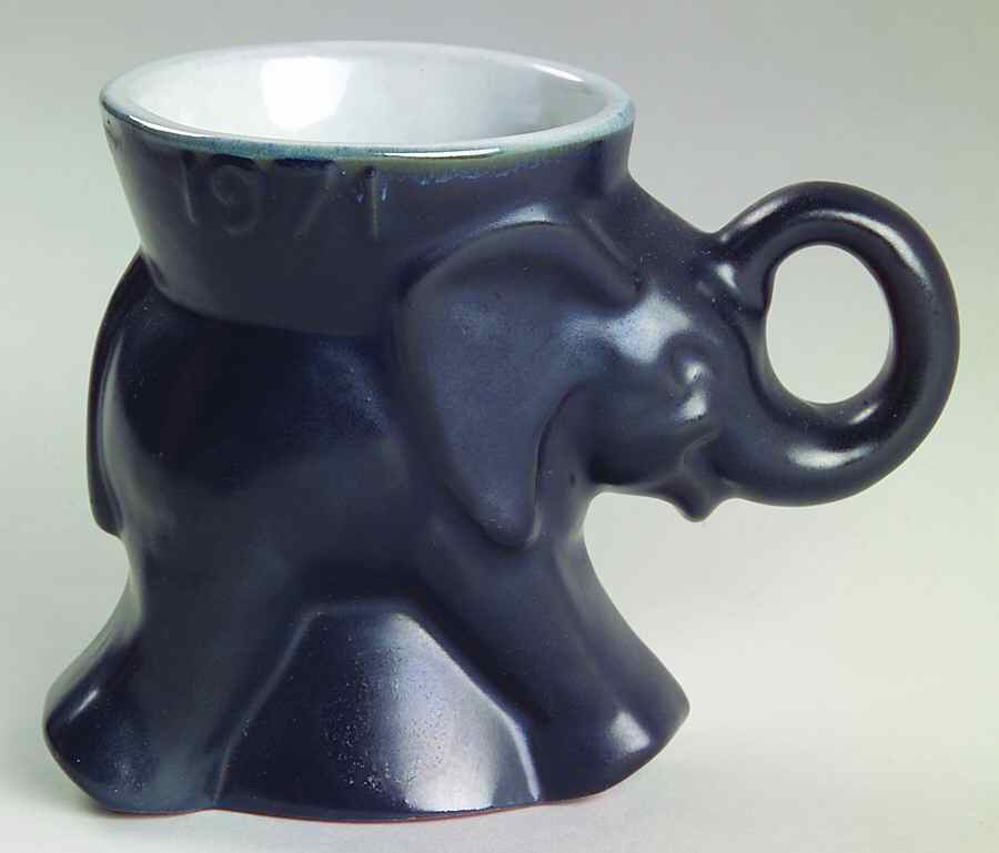 Political Mugs Republican-Gop 1971 Gop - No Box by Frankoma-1