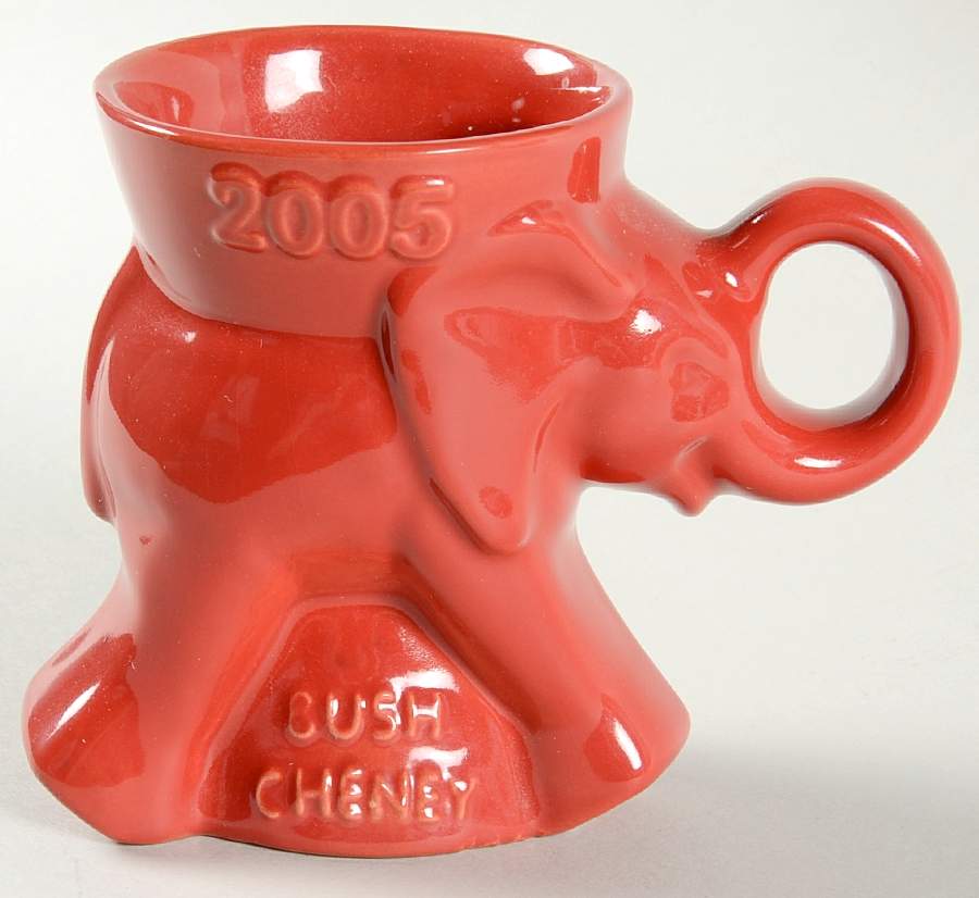 Political Mugs Republican-Gop 2005 Gop-Bush/Cheney - No Box by Frankoma-1