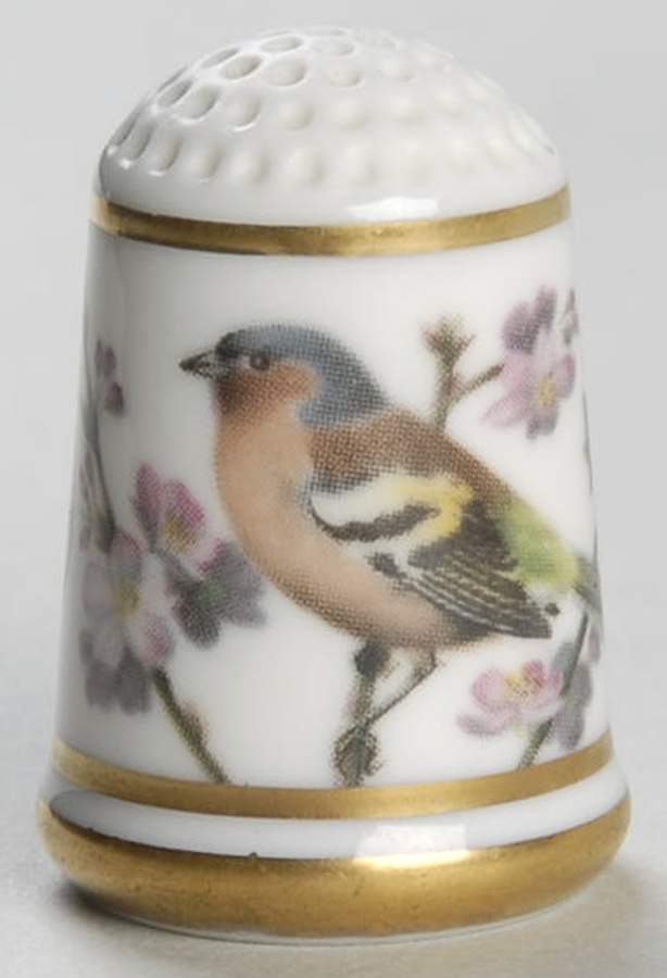 Garden Birds Thimble Collection Chaffinch - No Box by Franklin Mint-1