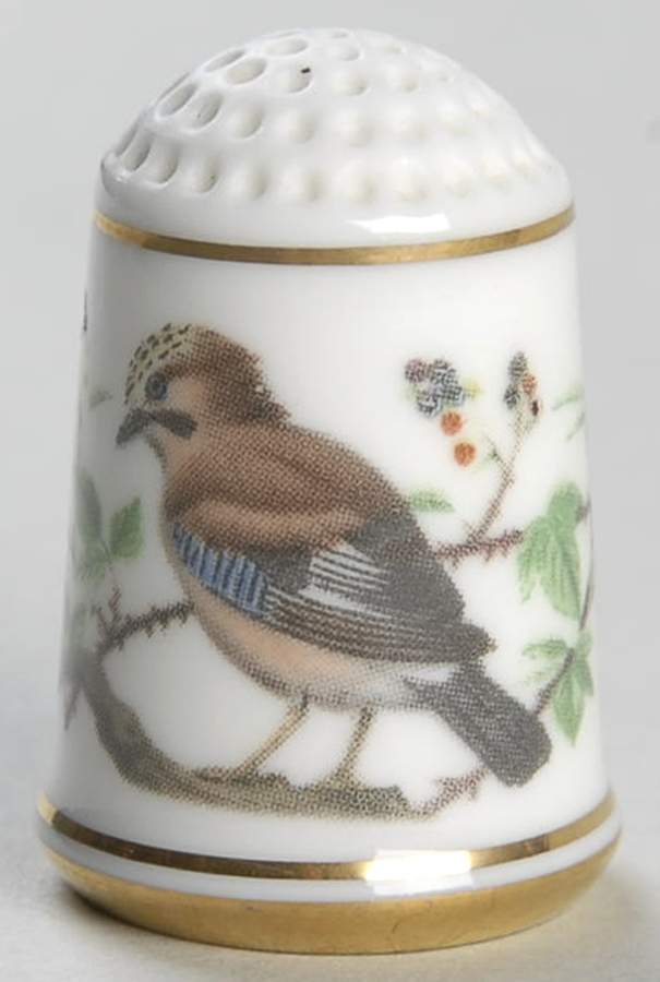 Garden Birds Thimble Collection Jay - No Box by Franklin Mint-1