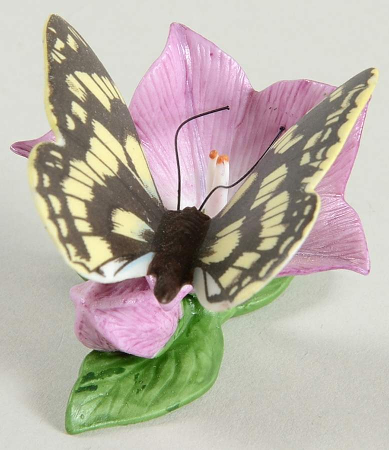 Butterflies of The World  Marbled White-Bellflower - Boxed by Franklin Mint-1