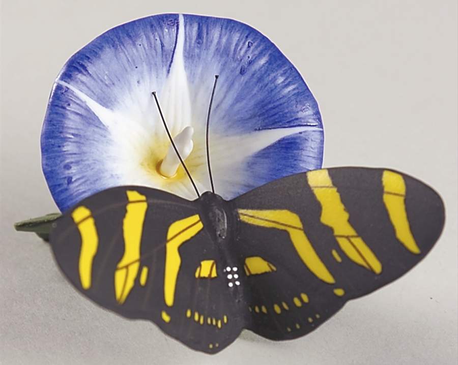 Butterflies of The World  Zebra Longwing-Morning Glory - Boxed by Franklin Mint-1