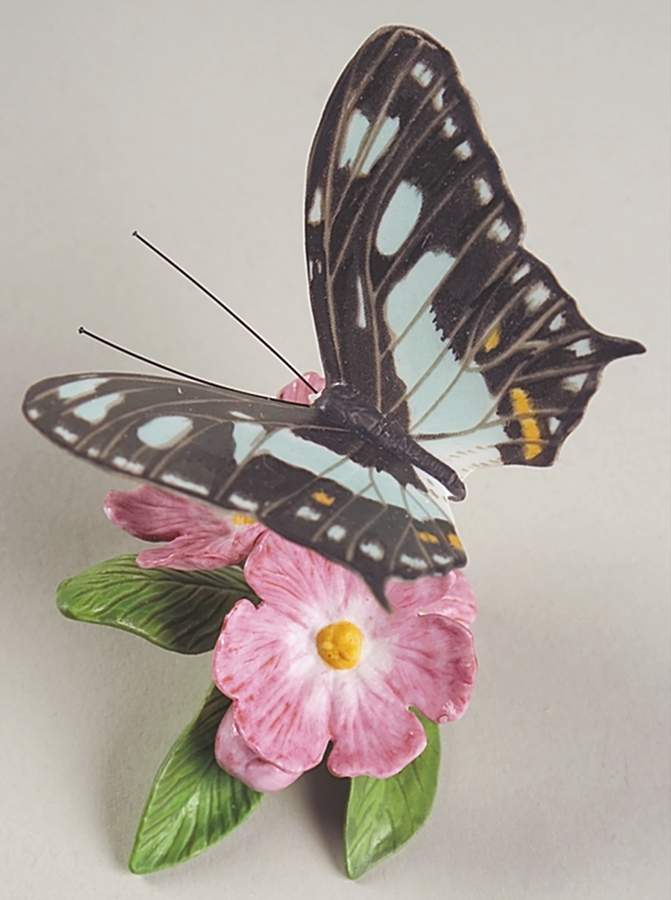 Butterflies of The World  Malachite-Oleander - No Box by Franklin Mint-1